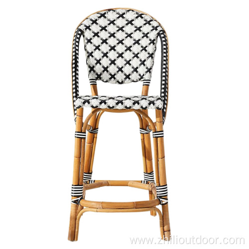 french outdoor rope cafe bamboo bistro chairs